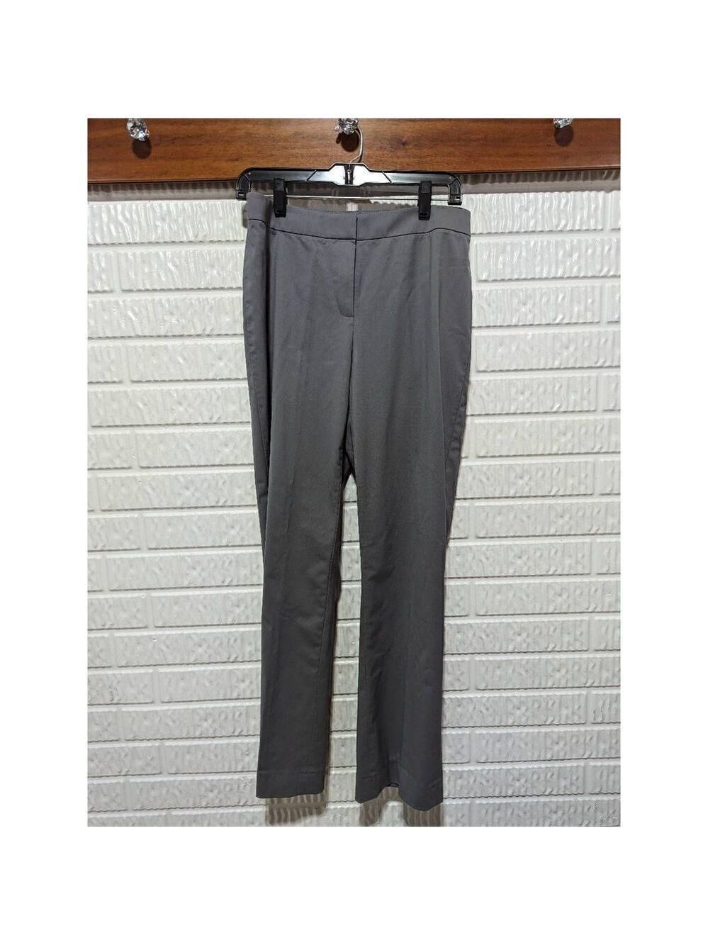 Lafayette 148 New York Women's Gray Barrow Wool Blend Dress Pants Size 8